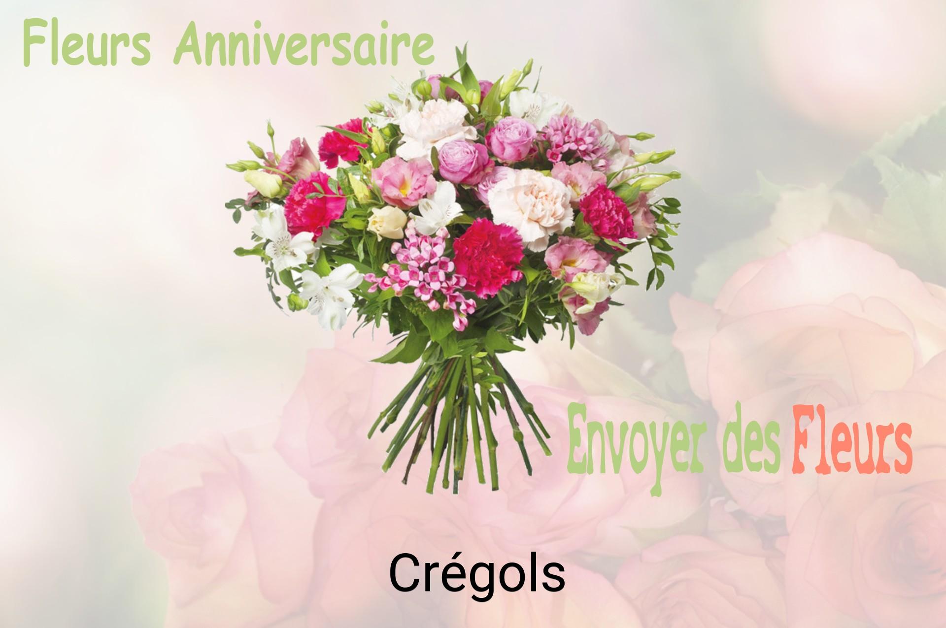 Bouquet de fleurs d’anniversaire livré à Crégols